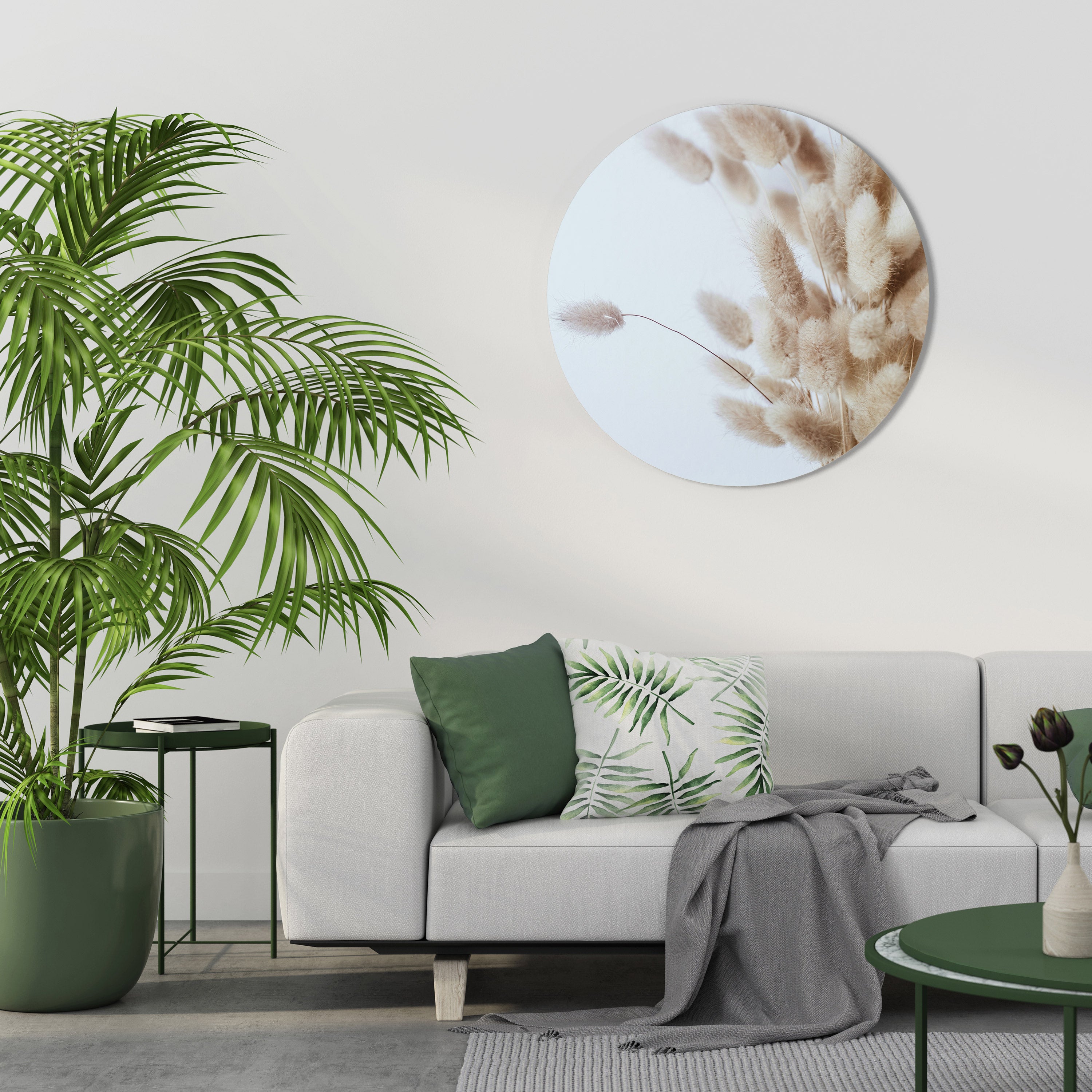 FLOUFFY DREAMSCAPE VIBRANCE Round Wall Art