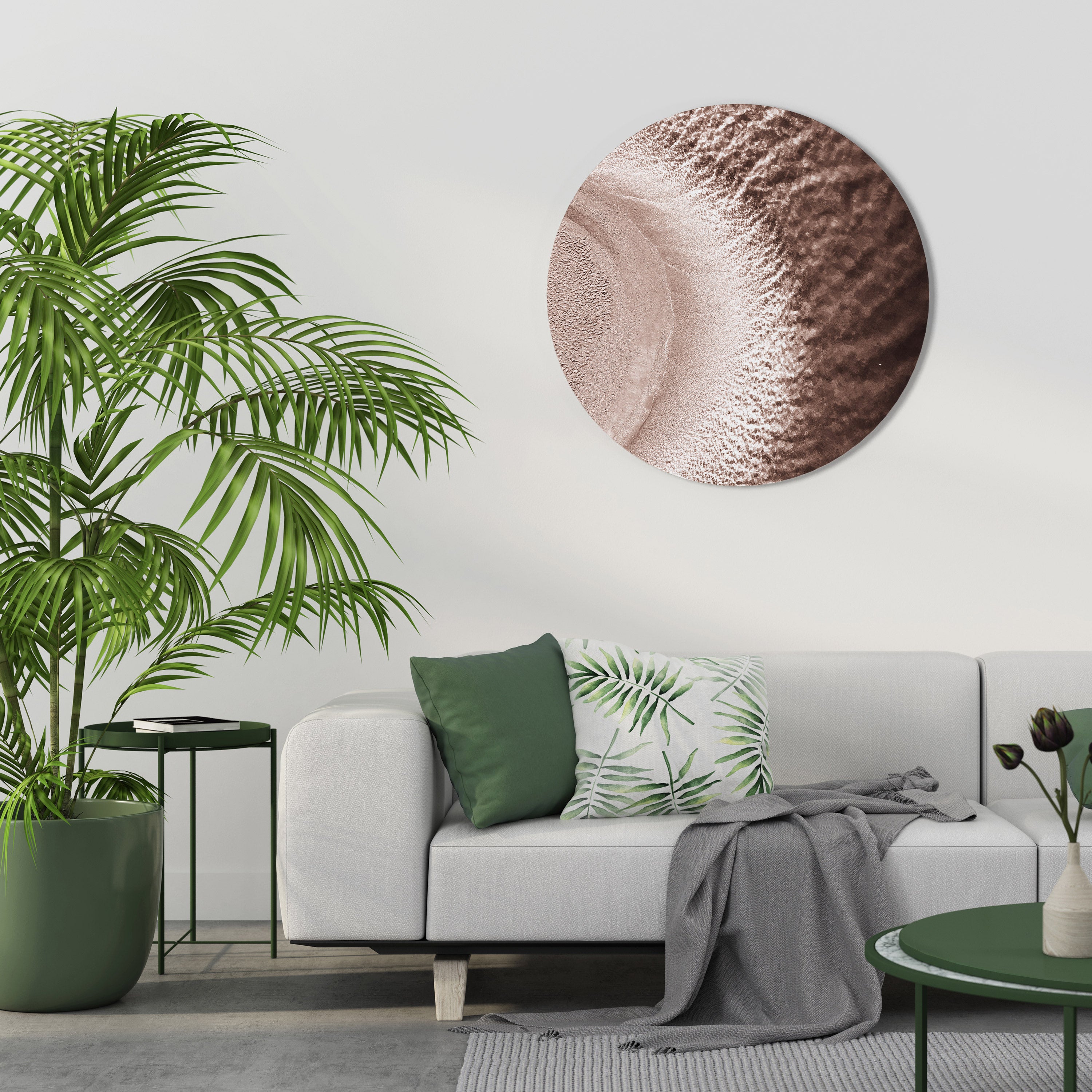HARMONY IN HUES Round Wall Art