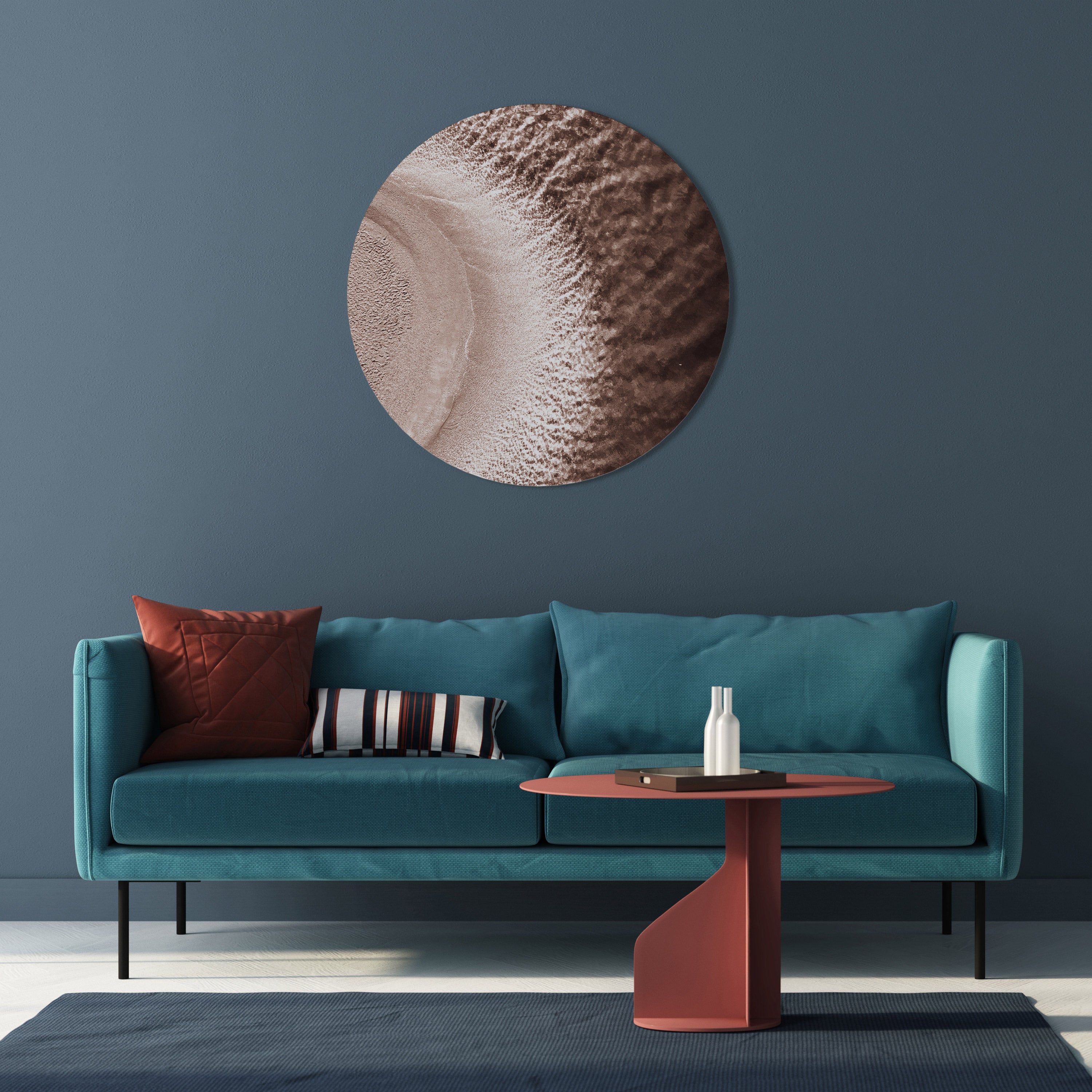 HARMONY IN HUES Round Wall Art