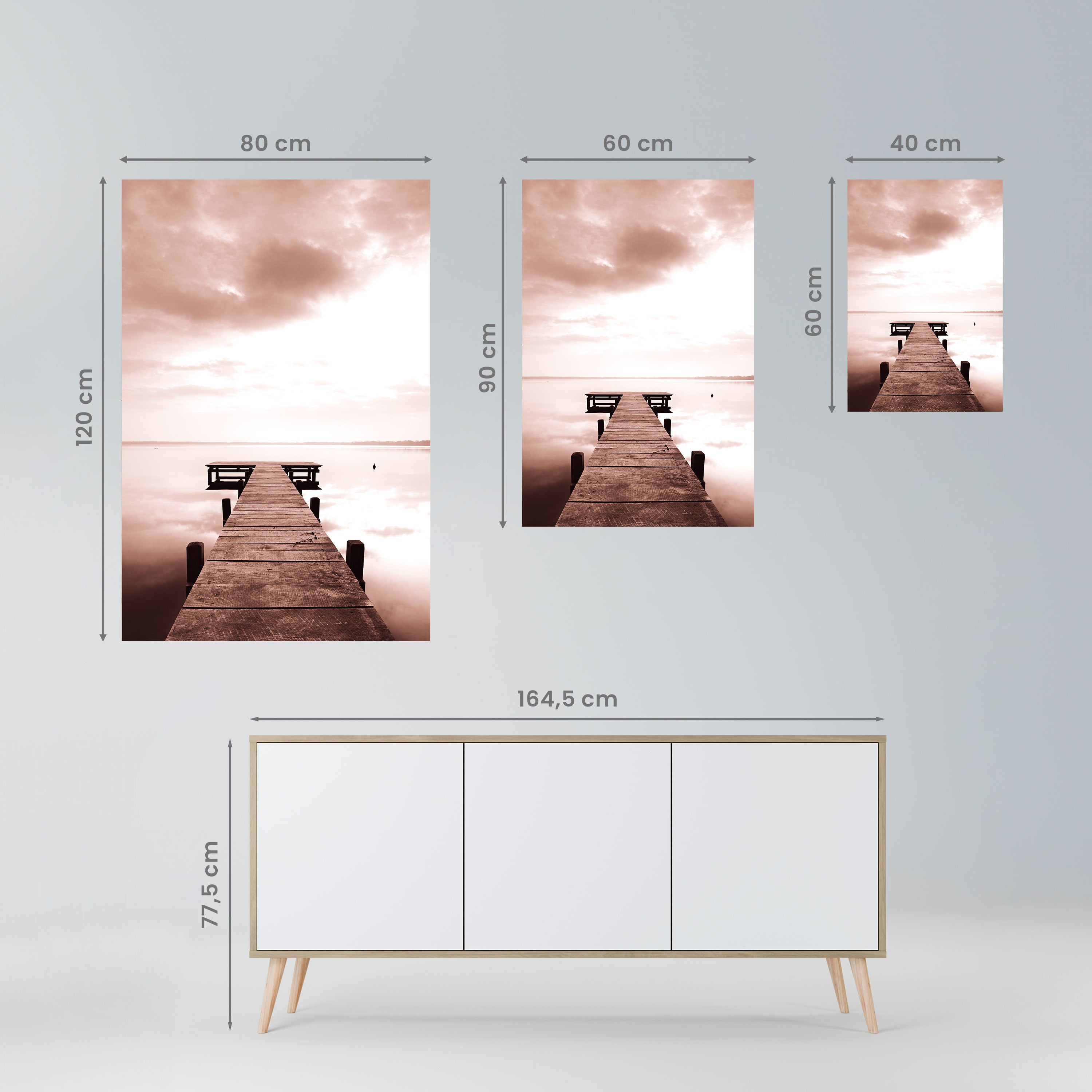 ECHOES OF STILLNESS Peel and Stick Vertical Poster