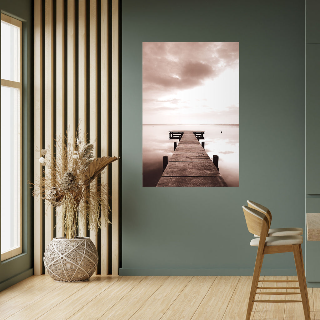 ECHOES OF STILLNESS Peel and Stick Vertical Poster