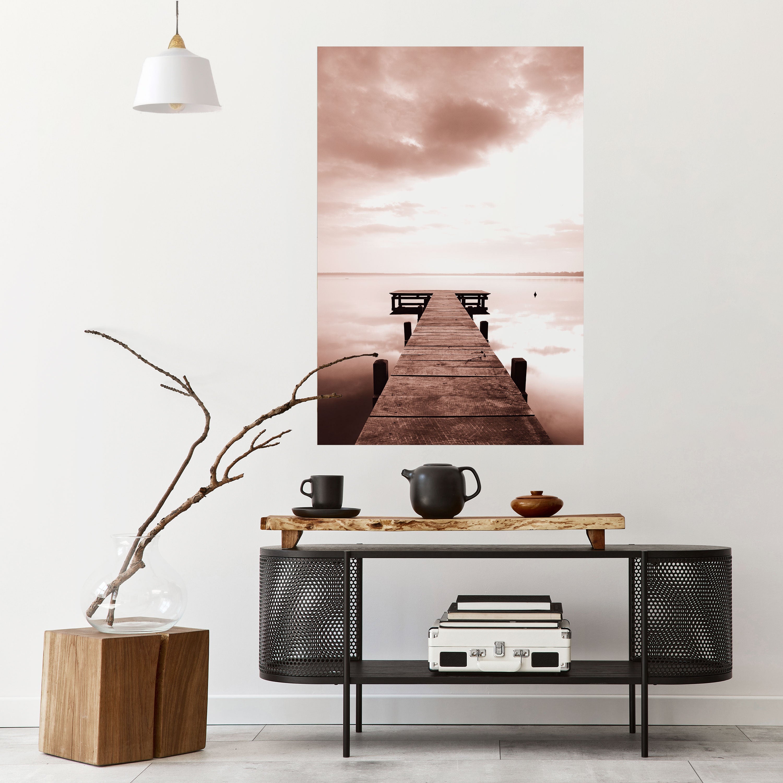 ECHOES OF STILLNESS Peel and Stick Vertical Poster