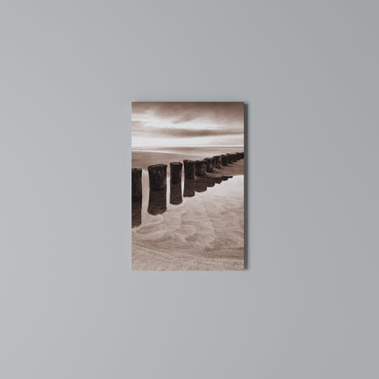 SERENE SHORELINE SEQUENCE Cuadro en lienzo vertical