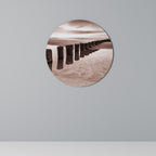 SERENE SHORELINE SEQUENCE Round Wall Art