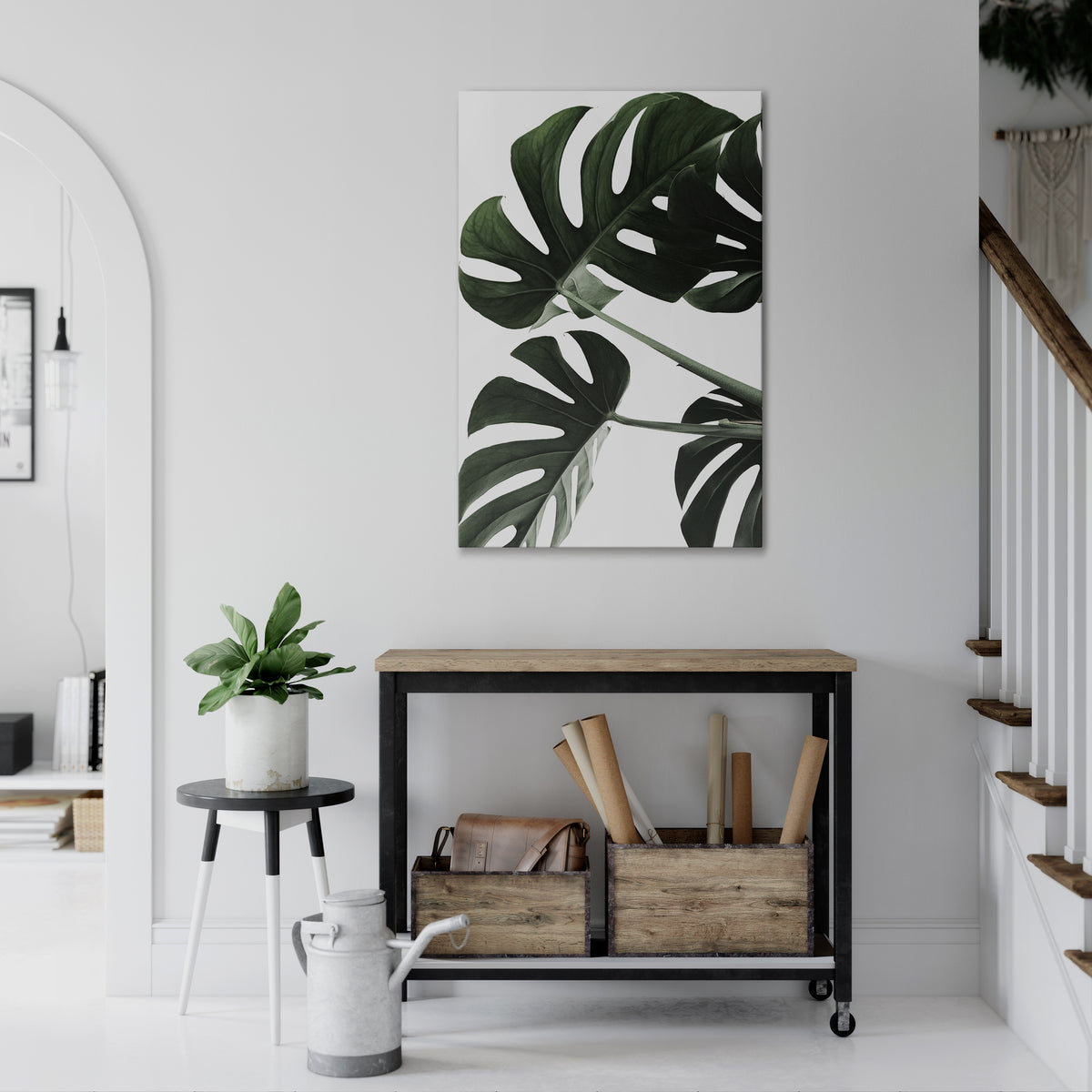 FOLIAGE FUSION Cuadro en lienzo vertical