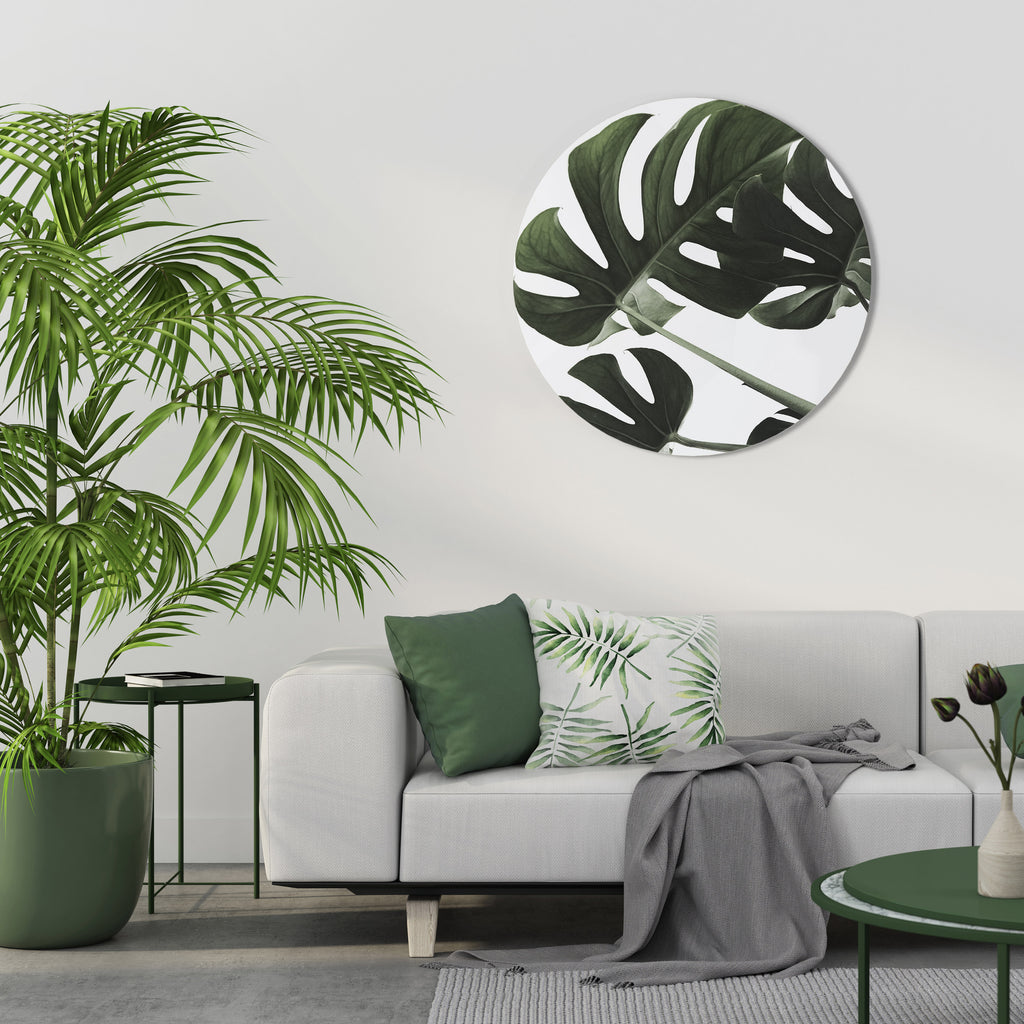 FOLIAGE FUSION Round Wall Art