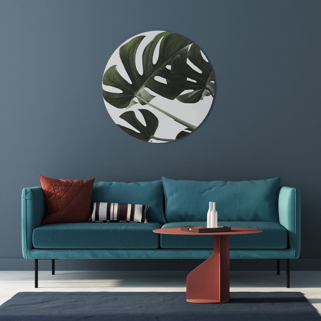 FOLIAGE FUSION Round Wall Art
