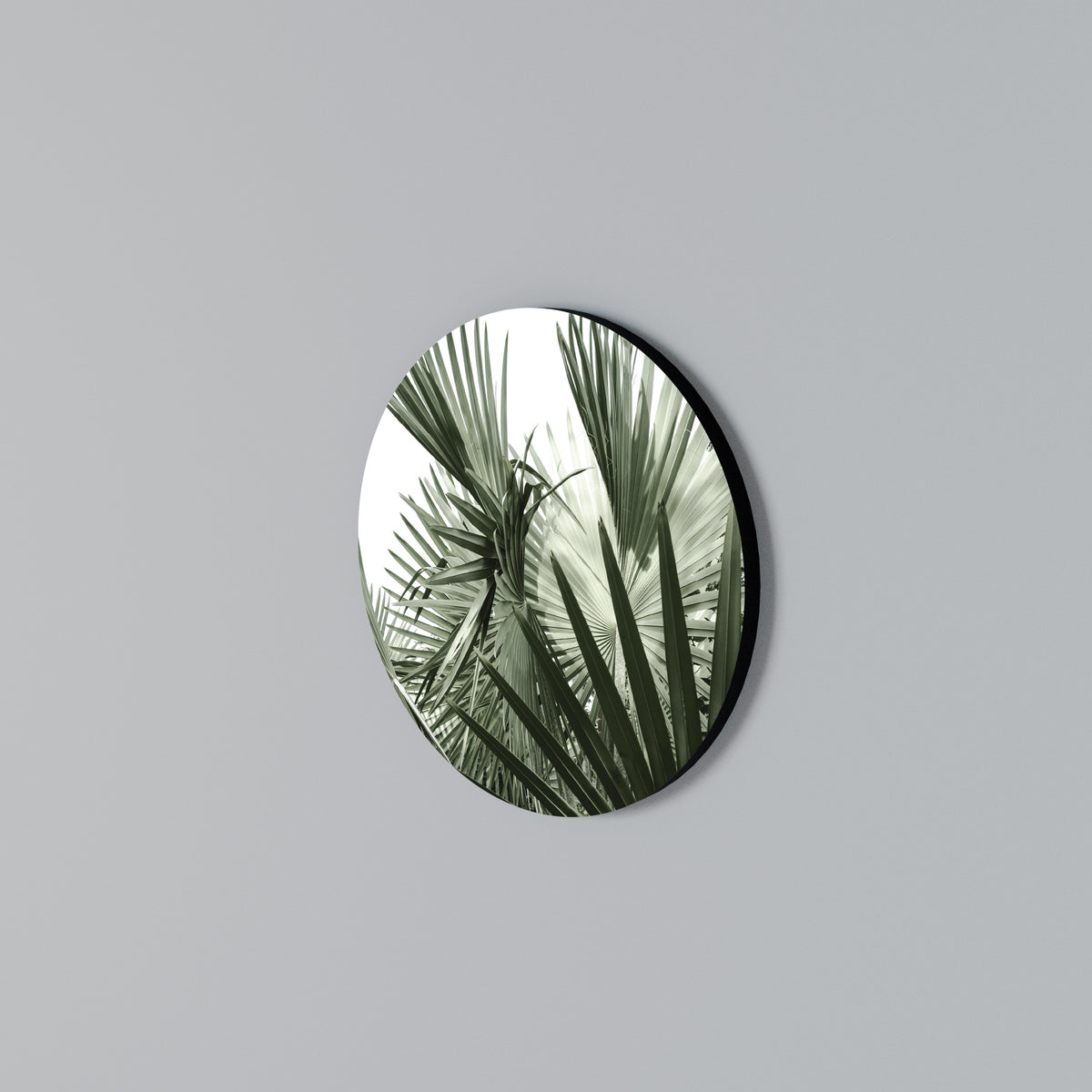 PALM PARADISE DANCE Arte de pared redondo