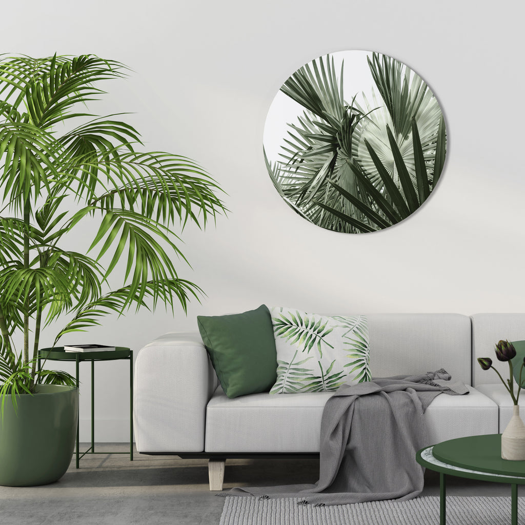 PALM PARADISE DANCE Round Wall Art