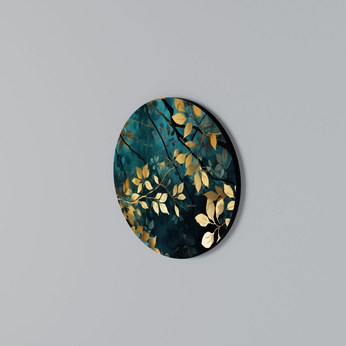 LUSH TURQUOISE Arte de pared redondo