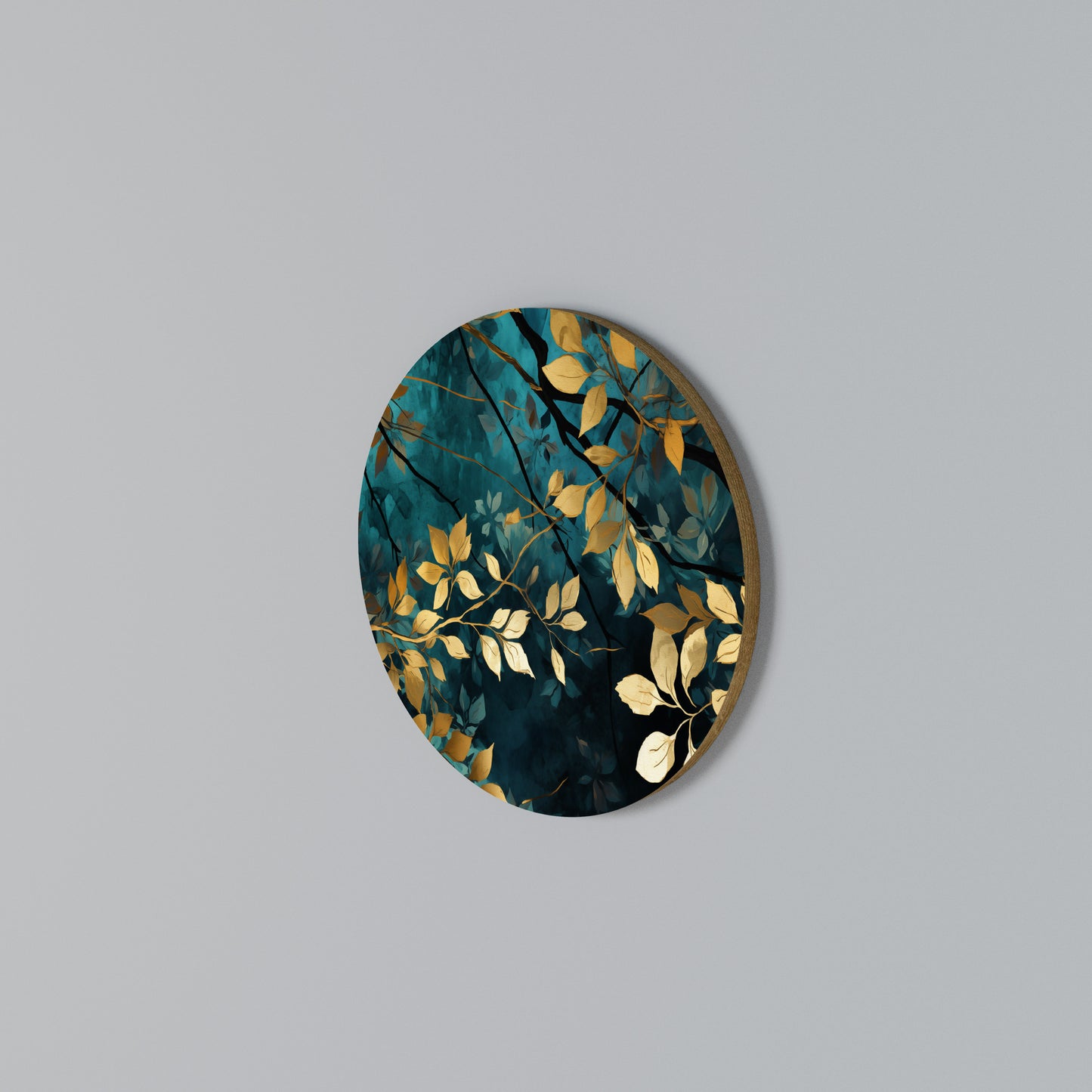 LUSH TURQUOISE Arte de pared redondo