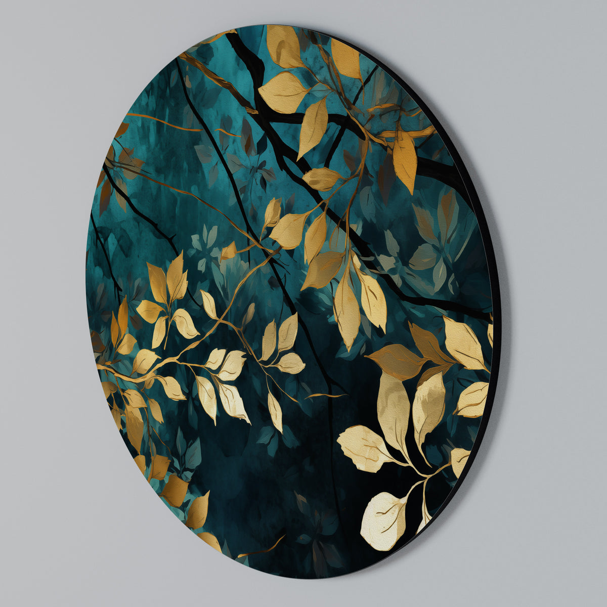 LUSH TURQUOISE Arte de pared redondo