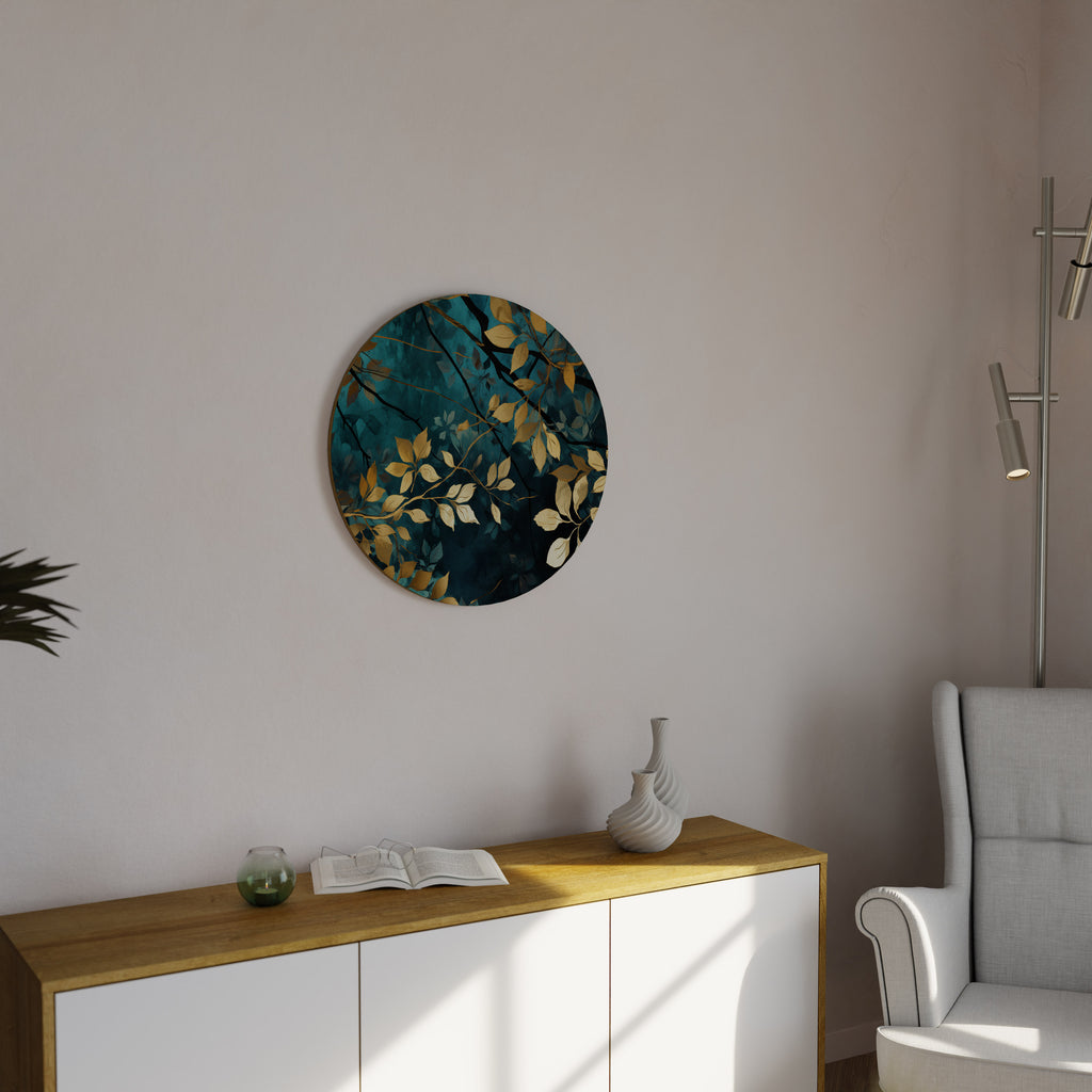 LUSH TURQUOISE Round Wall Art