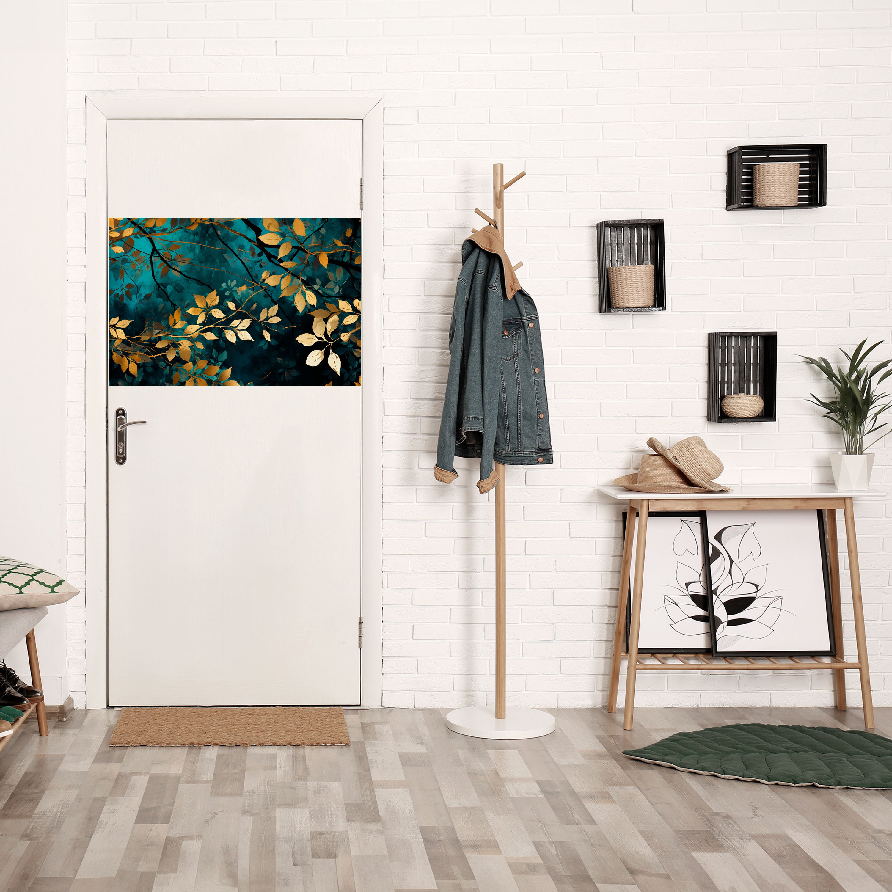 Póster horizontal autoadhesivo LUSH TURQUESA