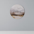MISTY HORIZONS UNVEILED Round Wall Art