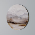 MISTY HORIZONS UNVEILED Round Wall Art