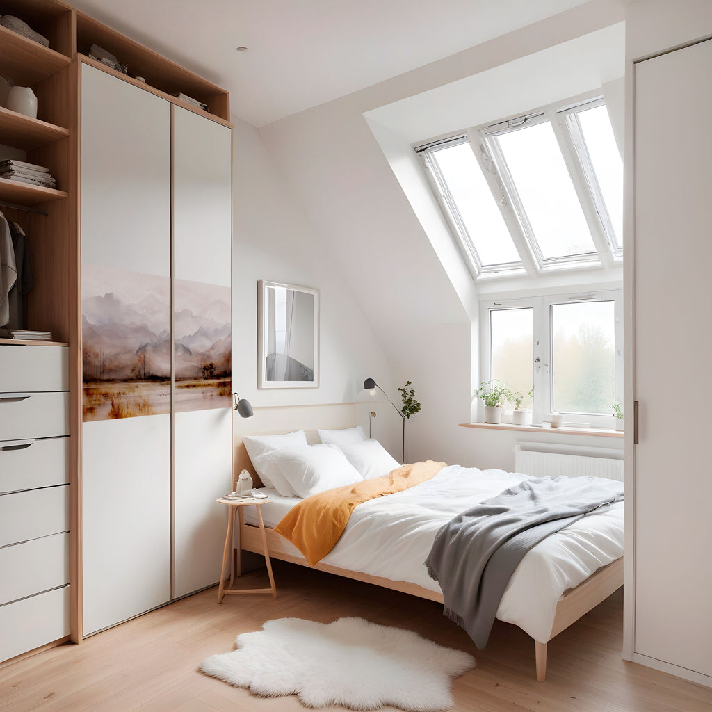 HORIZONTES NEBULOSOS DESVELADOS Póster horizontal autoadhesivo