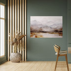 MISTY HORIZONS UNVEILED Peel and Stick Horizontal Poster