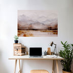 MISTY HORIZONS UNVEILED Peel and Stick Horizontal Poster