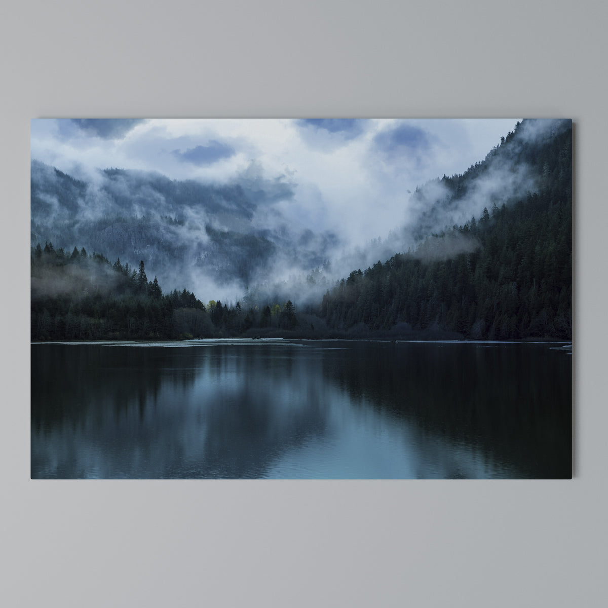 MYSTICAL MIST REFLECTIONS Cuadro en lienzo horizontal