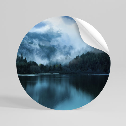 MYSTICAL MIST REFLECTIONS Vinilo adhesivo redondo