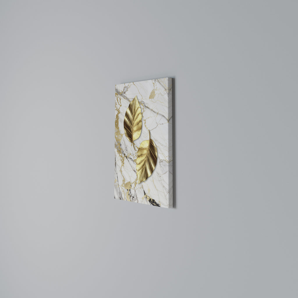MARBLE MEETS NATURE Cuadro en lienzo vertical