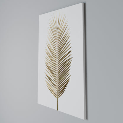 GOLDEN PALM ELEGANCE Vertical Canvas Print