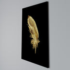SHIMMERING FEATHER GRACE Vertical Canvas Print