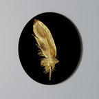 SHIMMERING FEATHER GRACE Decoración de Pared Redonda