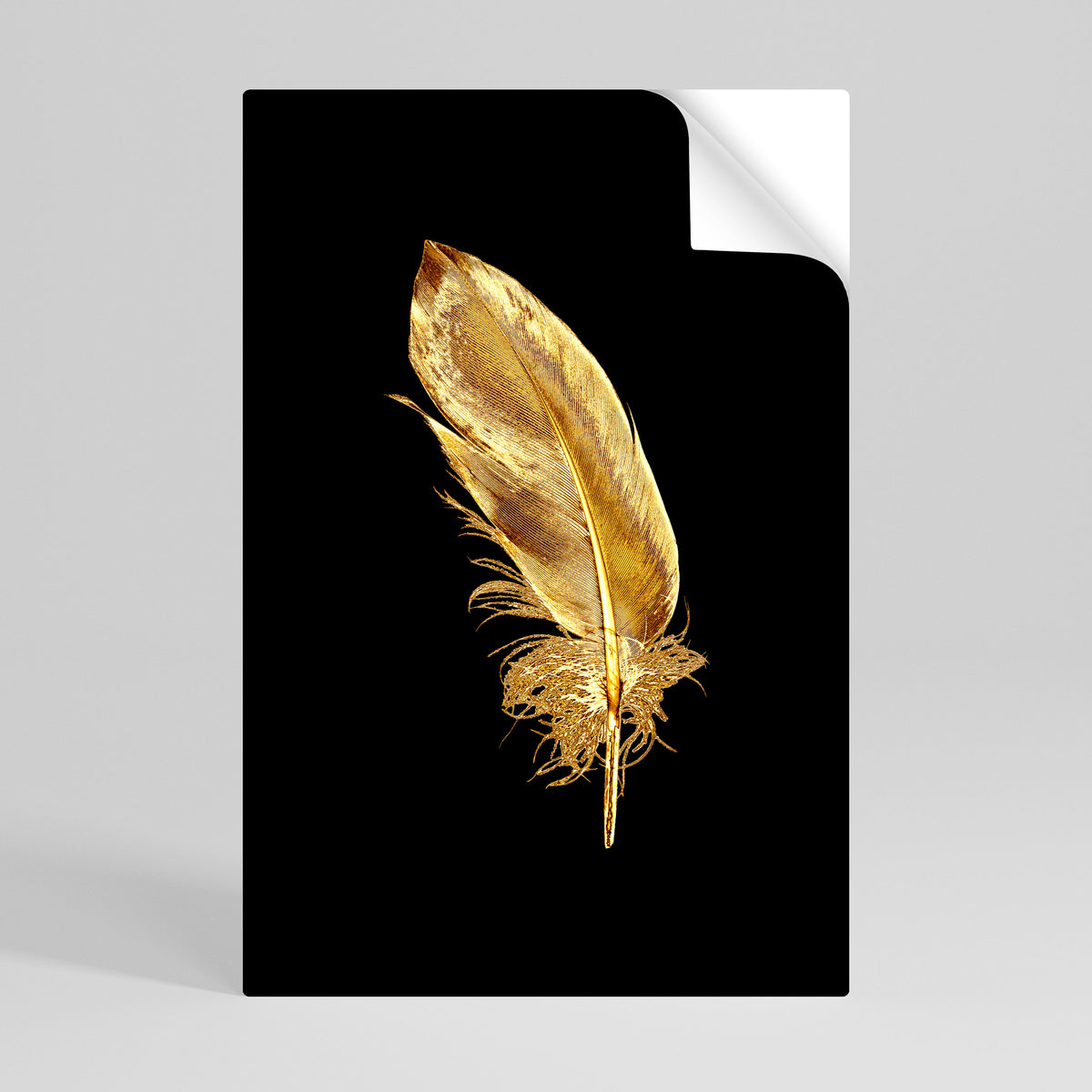 SHIMMERING FEATHER GRACE Póster adhesivo vertical