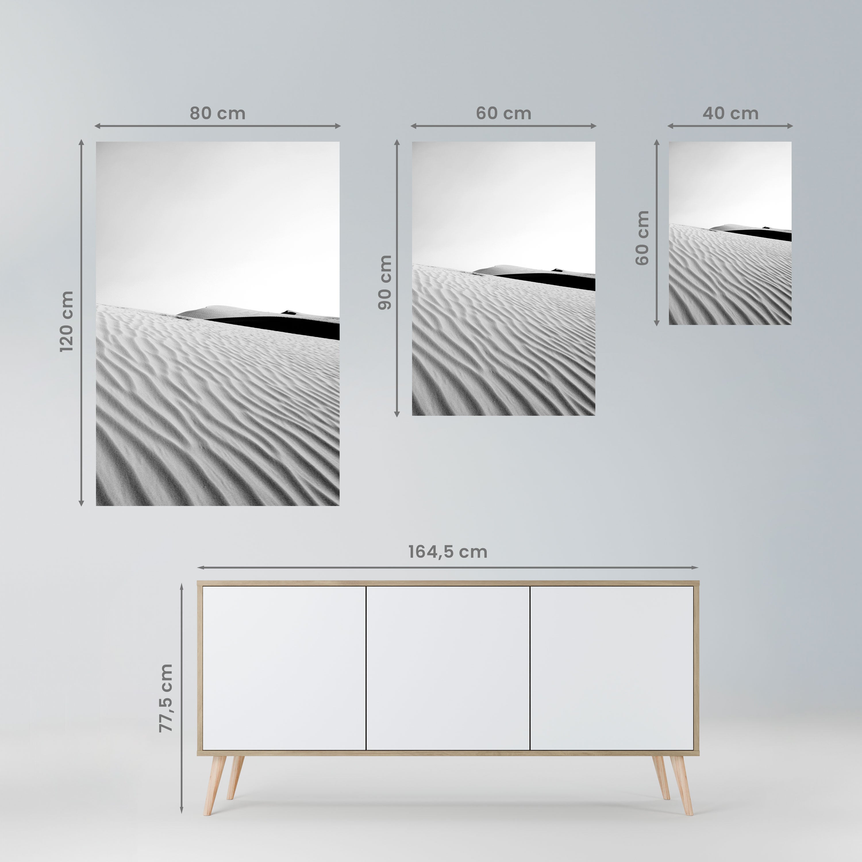 SAND INFINITY Peel and Stick Vertical Poster