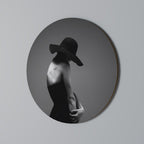 SILHOUETTE OF MYSTERY Round Wall Art