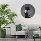 SILHOUETTE OF MYSTERY Round Wall Art