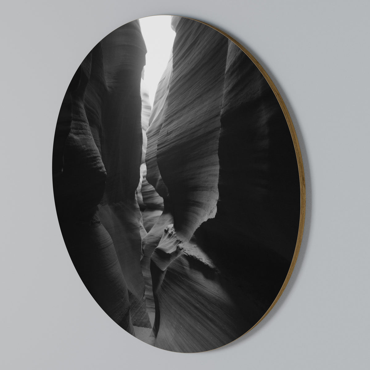 TIME'S WHISPERING CANYON Arte de pared redondo