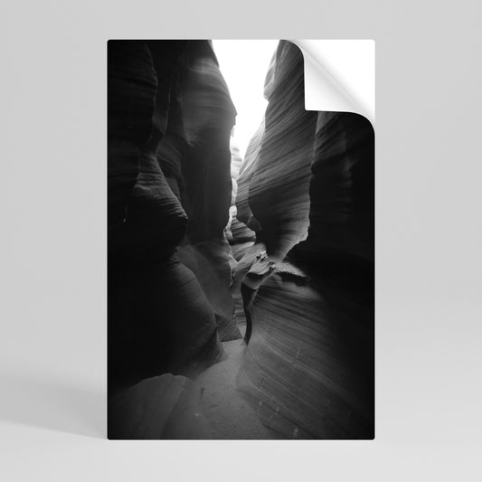 TIME'S WHISPERING CANYON Póster adhesivo vertical