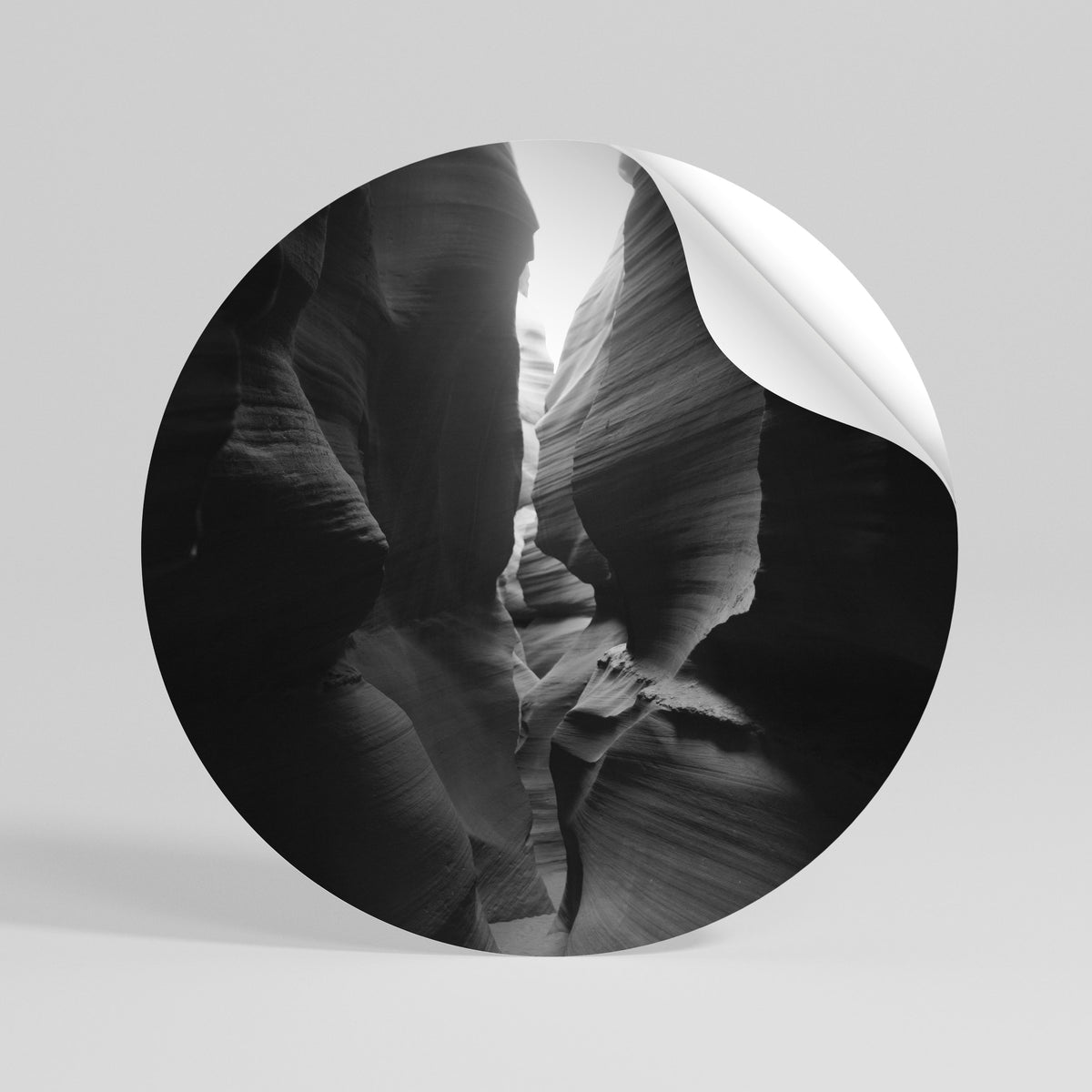 TIME'S WHISPERING CANYON Vinilo adhesivo redondo