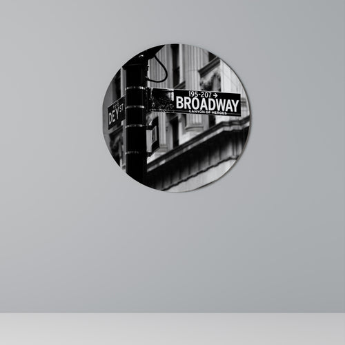 BROADWAY SIGN Decoración de Pared Redonda