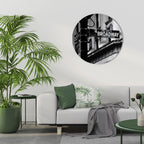 BROADWAY SIGN Round Wall Art