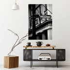 BROADWAY SIGN Peel and Stick Vertical Poster