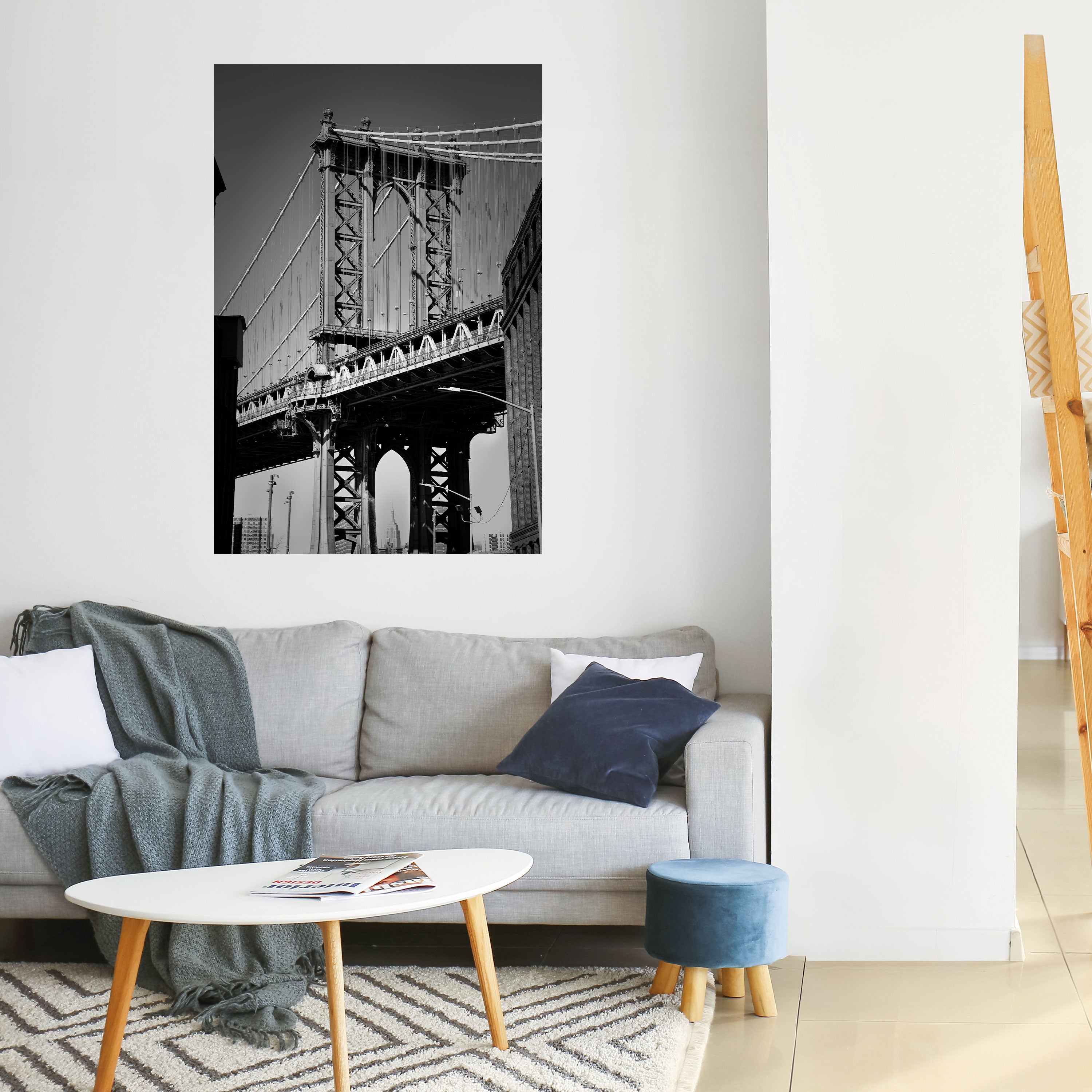 TIMELESS BRIDGE TALES Peel and Stick Vertical Poster