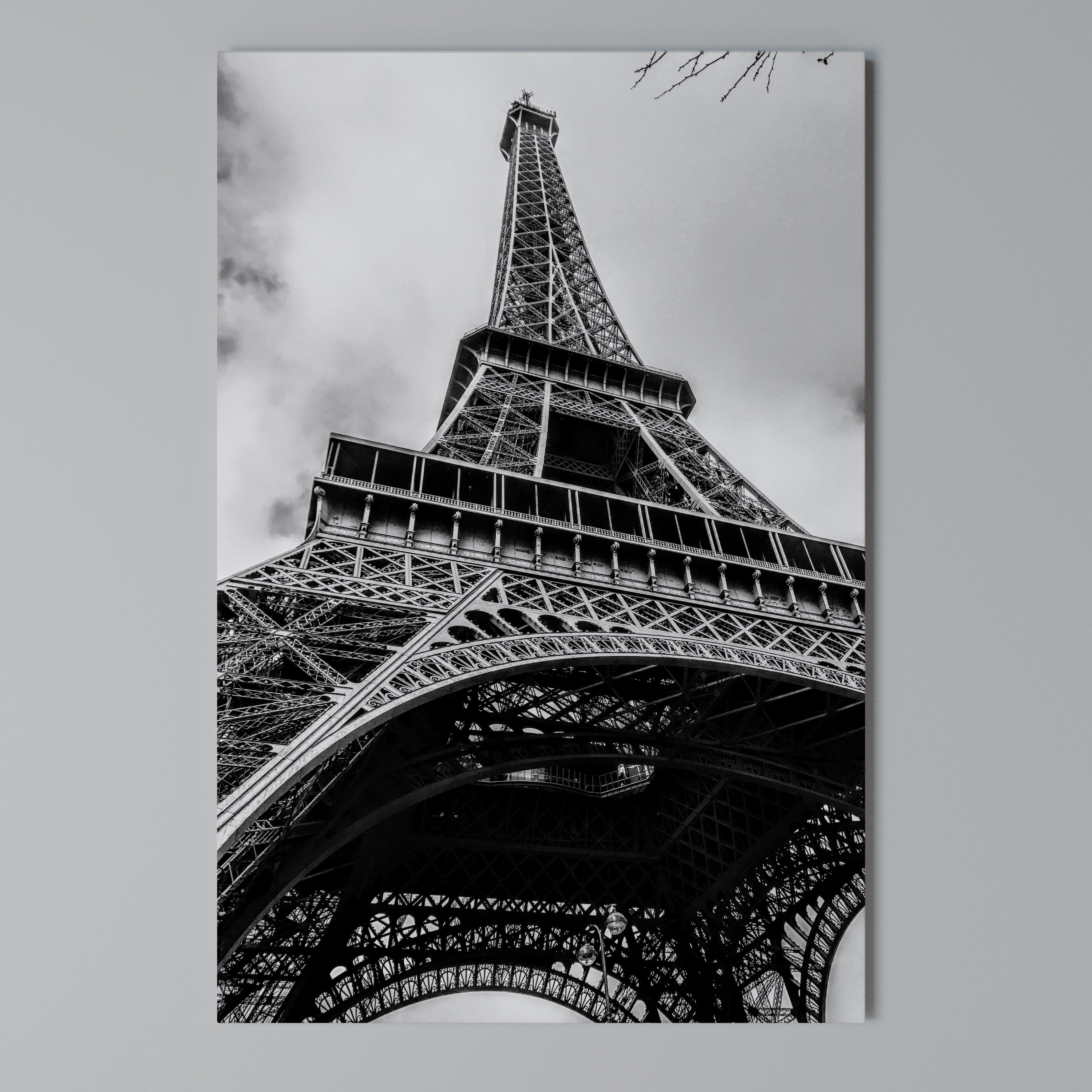 MONOCHROME PARISIAN ICON Vertical Canvas Print