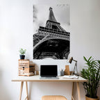 MONOCHROME PARISIAN ICON Peel and Stick Vertical Poster