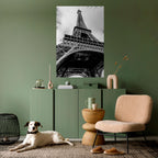 MONOCHROME PARISIAN ICON Peel and Stick Vertical Poster