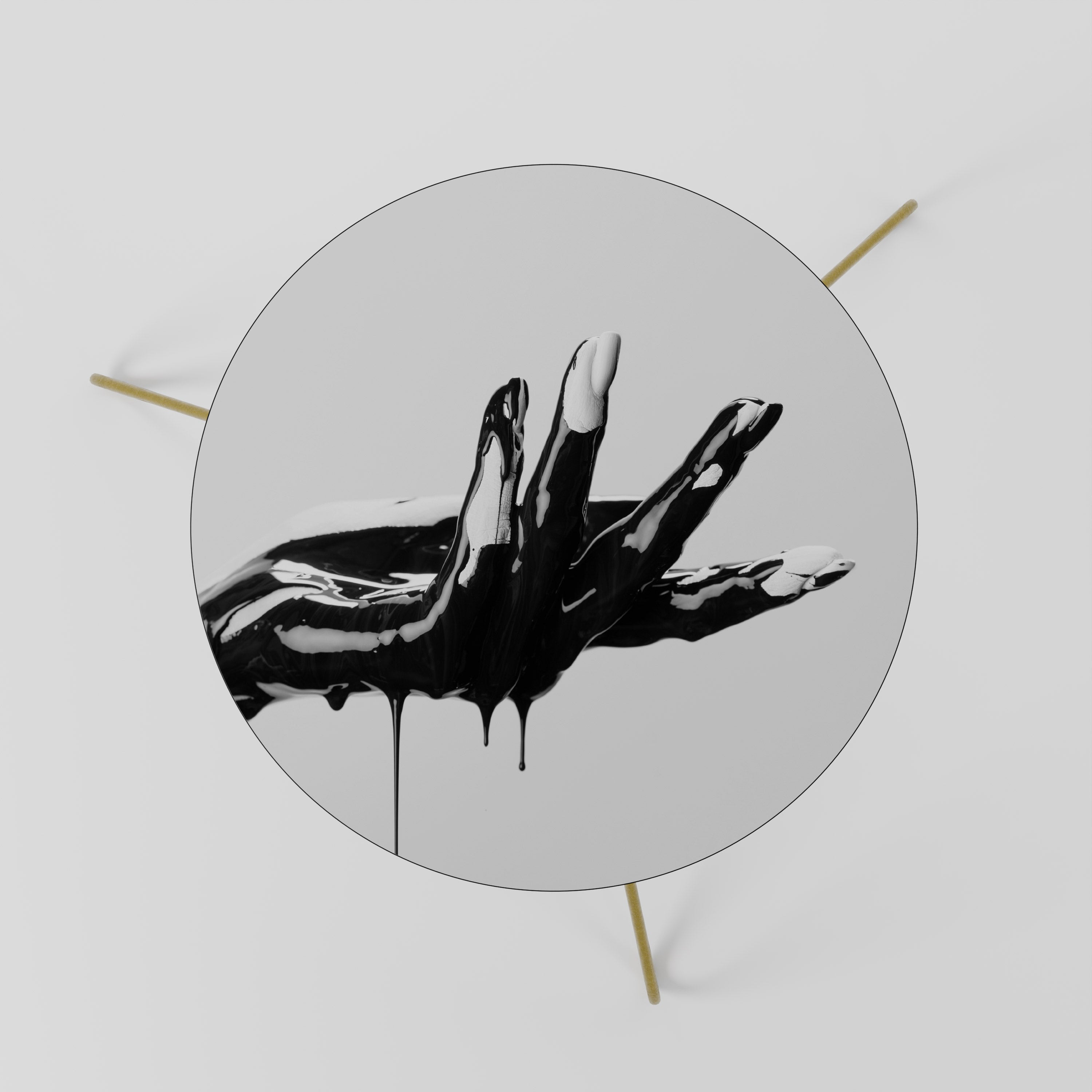 BLACK VISCOSITY Coffee Table 60