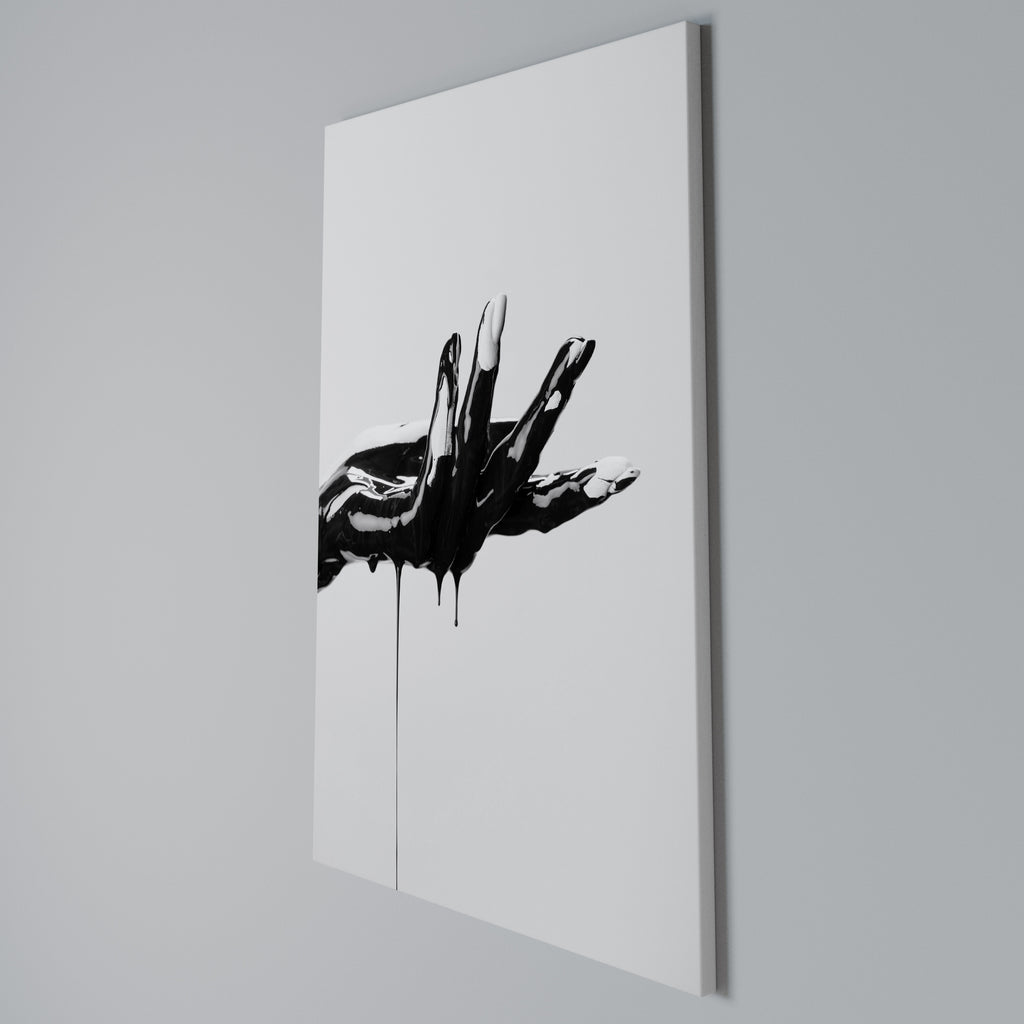 BLACK VISCOSITY Cuadro en lienzo vertical