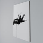 BLACK VISCOSITY Cuadro en lienzo vertical