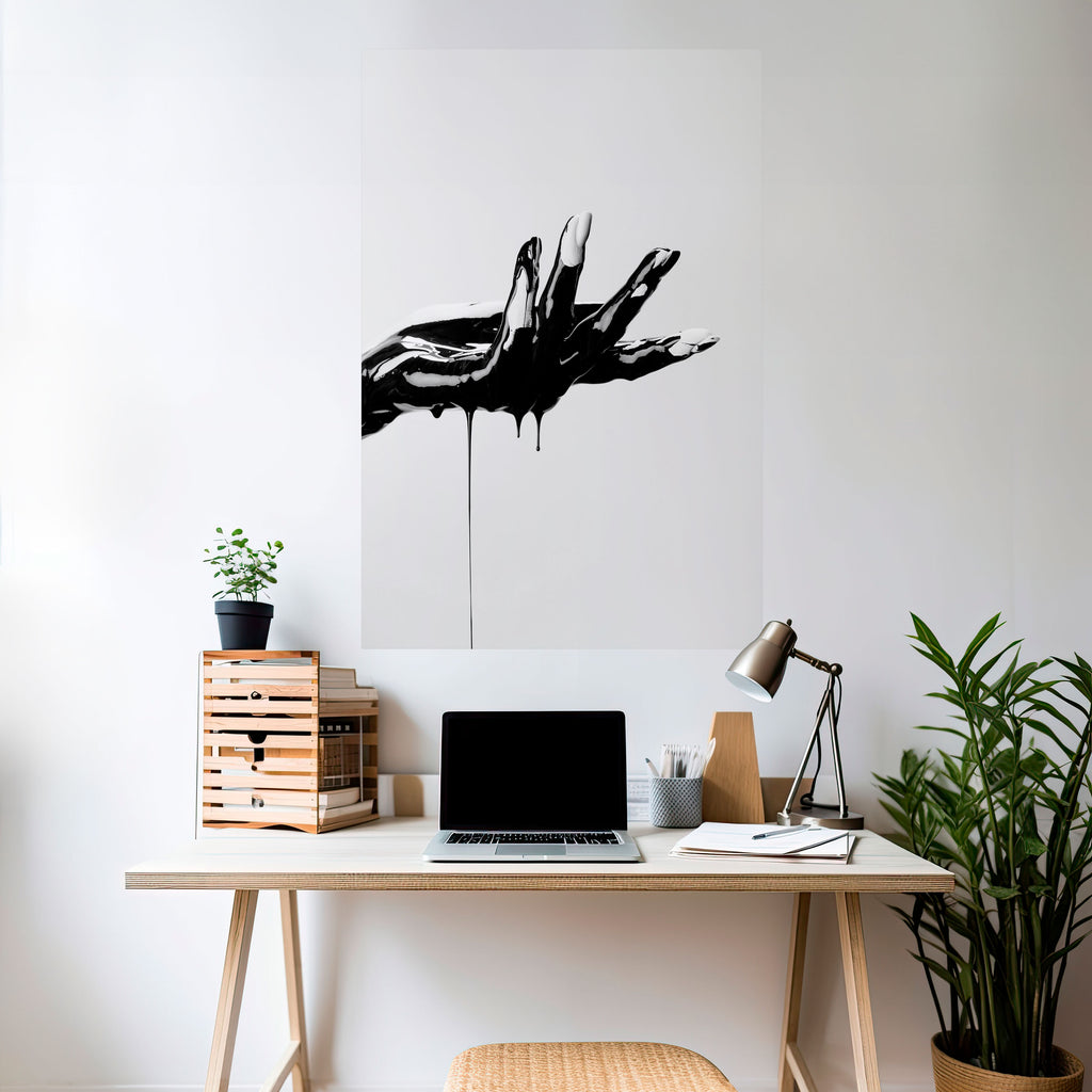 BLACK VISCOSITY Peel and Stick Vertical Poster