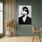 SMOKY BELLE Peel and Stick Vertical Poster