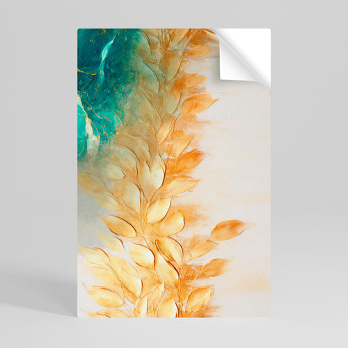 LEAVES IN RADIANCE Póster adhesivo vertical