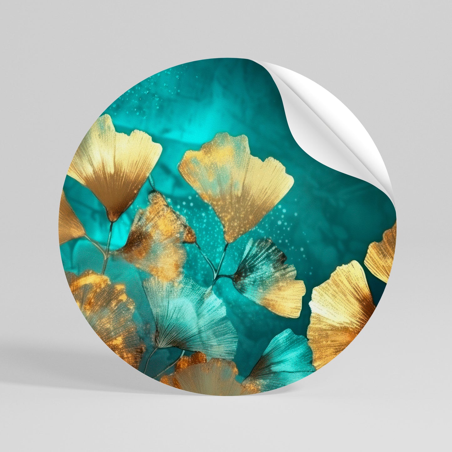 LUMINOUS FOLIAGE Vinilo adhesivo redondo